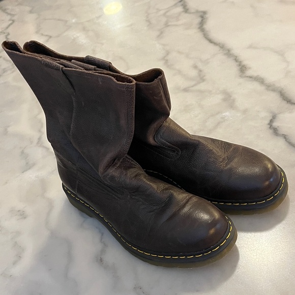 Dr. Martens Other - Dr. Martens Vintage Ranger Brown Leather Utility Slip On Steel Toe Work Boots